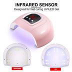 Nail Polish Gel Kit UV LED Lamp Dryer Primer Semi-Permanent Manicure Set