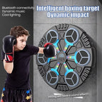 Smart Music Boxing Machine Bluetooth Wall-Mounted LED Punch Trainer Home Gym
