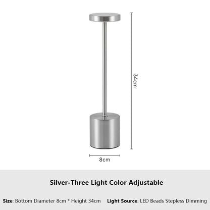 Classic Metal Touch Sensor LED Table Lamp