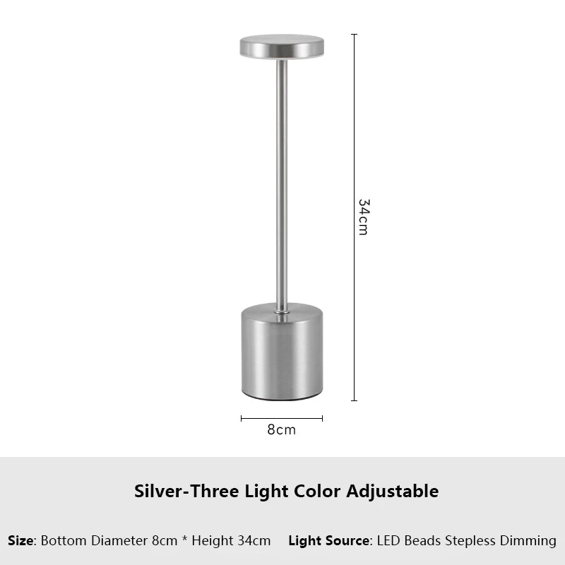 Classic Metal Touch Sensor LED Table Lamp