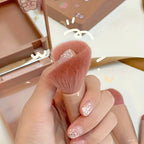 5Pcs Portable Mini Makeup Brush Set With Mirror Foldable