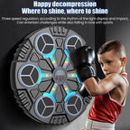 Smart Music Boxing Machine Bluetooth Wall-Mounted LED Punch Trainer Home Gym