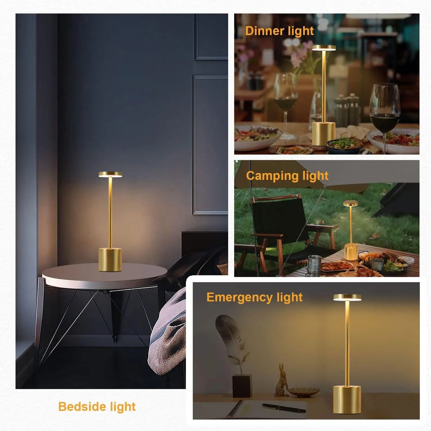 Classic Metal Touch Sensor LED Table Lamp