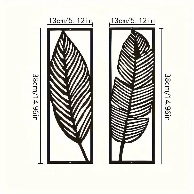 Metal Leaves Wall Art for Home