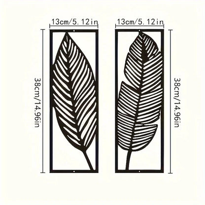 Metal Leaves Wall Art for Home