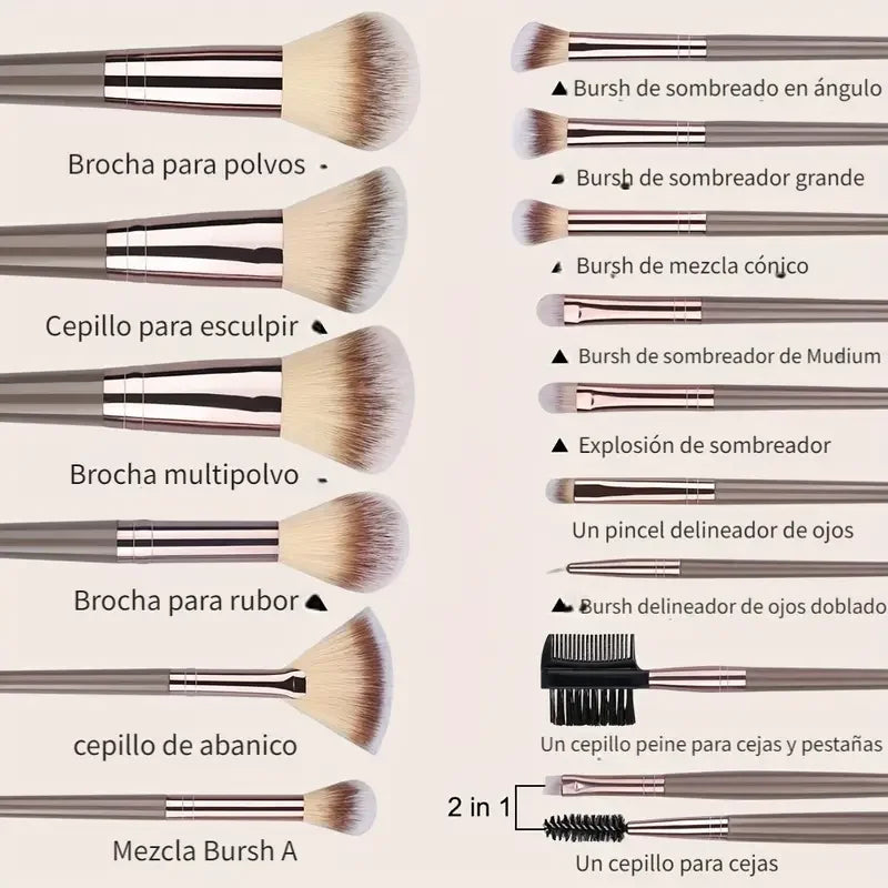 20PCS Makeup Brushes Set - Women Beauty Tool