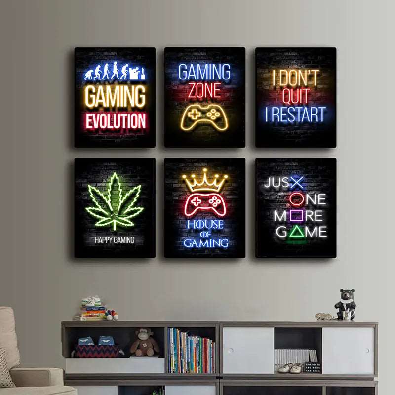 Nordic Gamer Quotes Art Poster - Luxe Stella