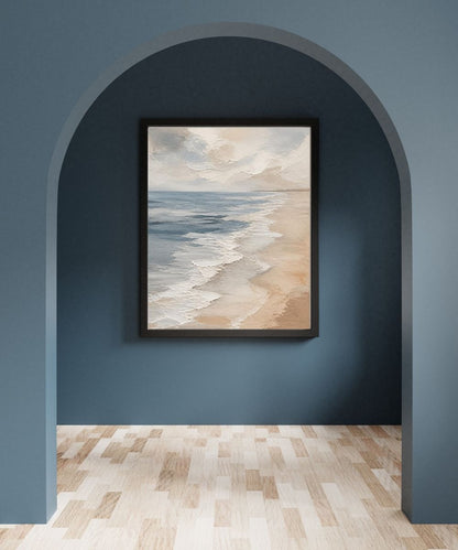 Abstract Coastal Beach Painting