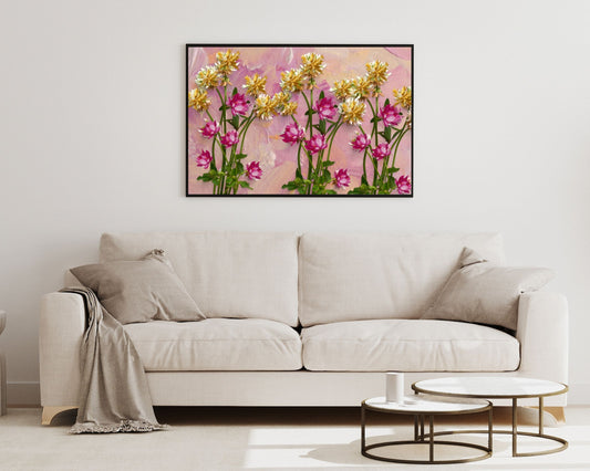 Abstract Floral Impressions Printable Art