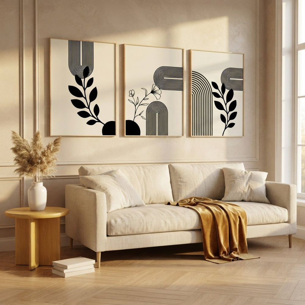 Boho Printable Wall Art Set of 3 – Neutral & Minimalist Home Decor - stellar-media-and-content