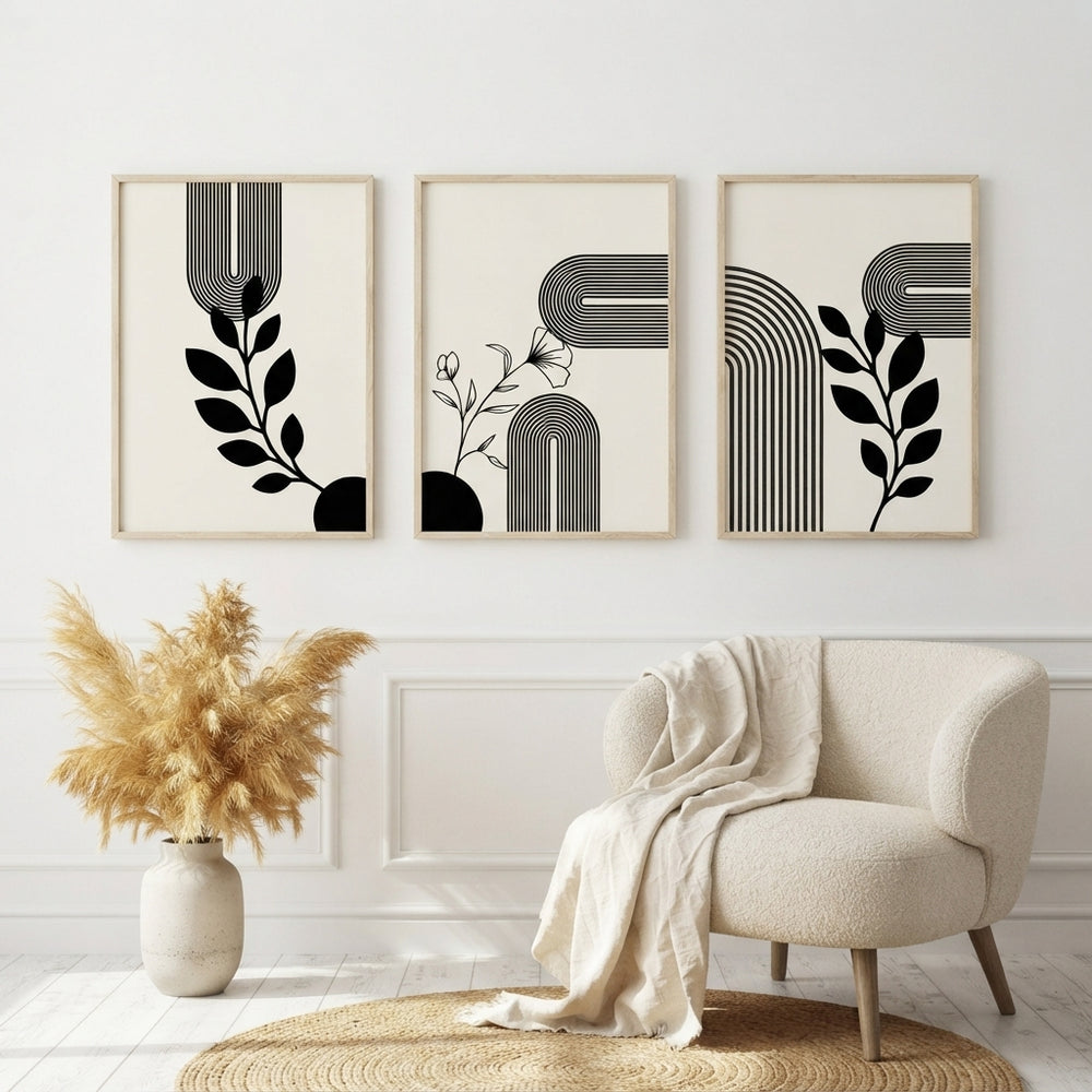 Boho Printable Wall Art Set of 3 – Neutral & Minimalist Home Decor - stellar-stats-with-image