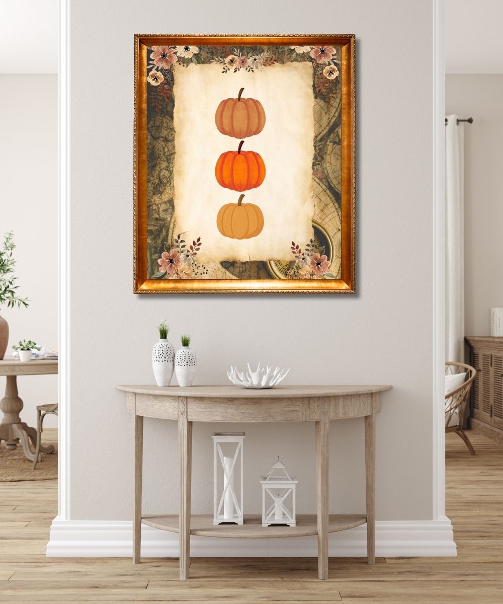 pumpkin wall art