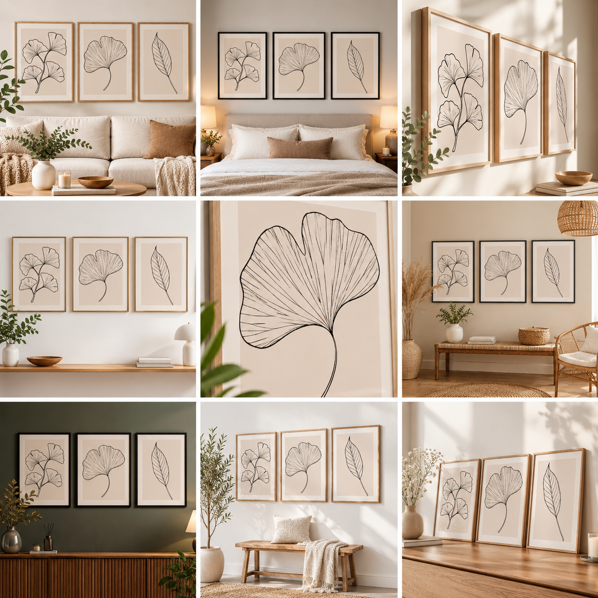 Set of 3 Neutral Wall Prints