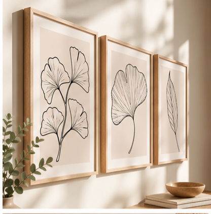 Set of 3 Neutral Wall Prints